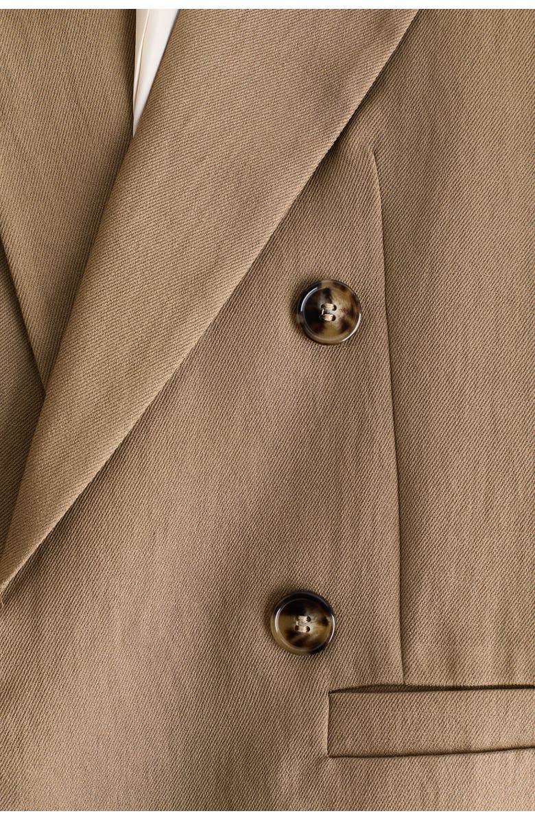 H&M Blazer, Alternate, color, Dark Beige