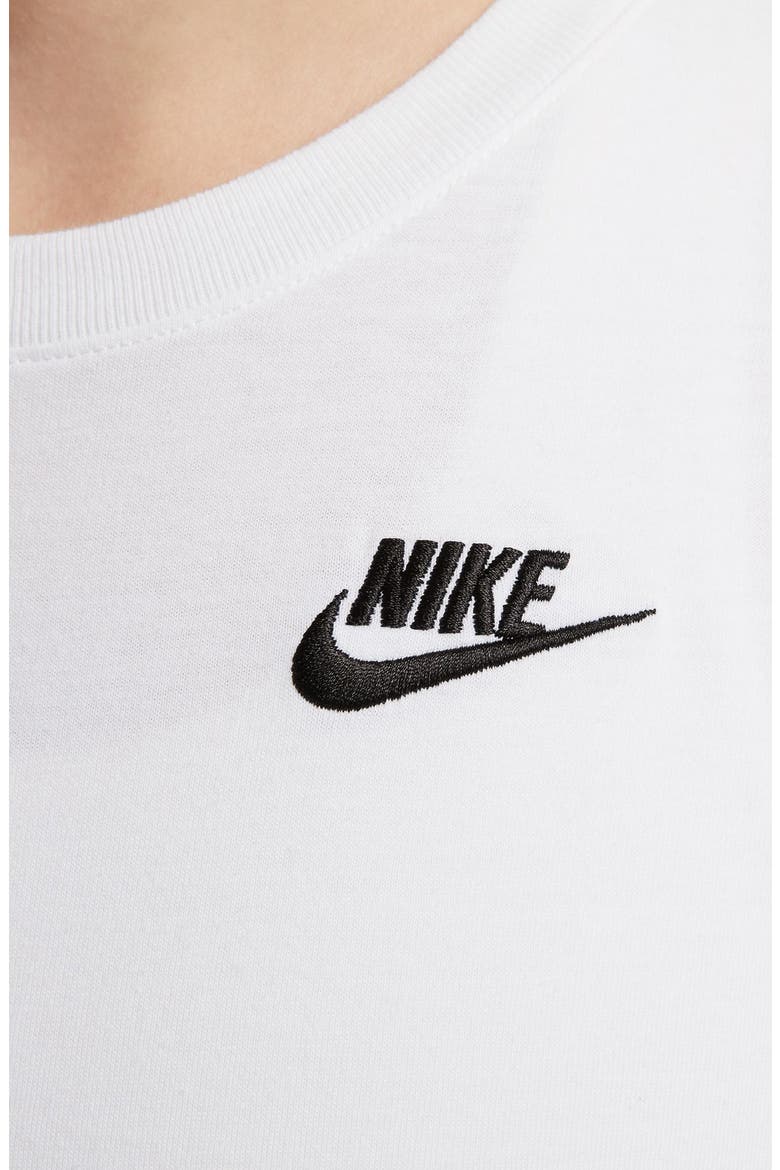Sportswear Club Essentials T-Shirt, Alternate, color, 100 WHITE/BLACK