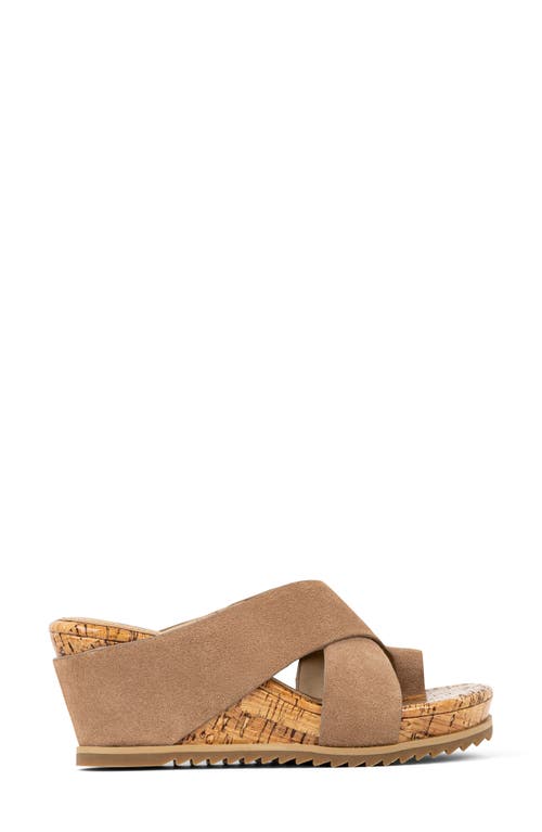Donald Pliner Sisu Platform Wedge Sandal In Tobacco