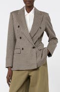 Max Mara Double Breasted Jacquard Knit Jacket