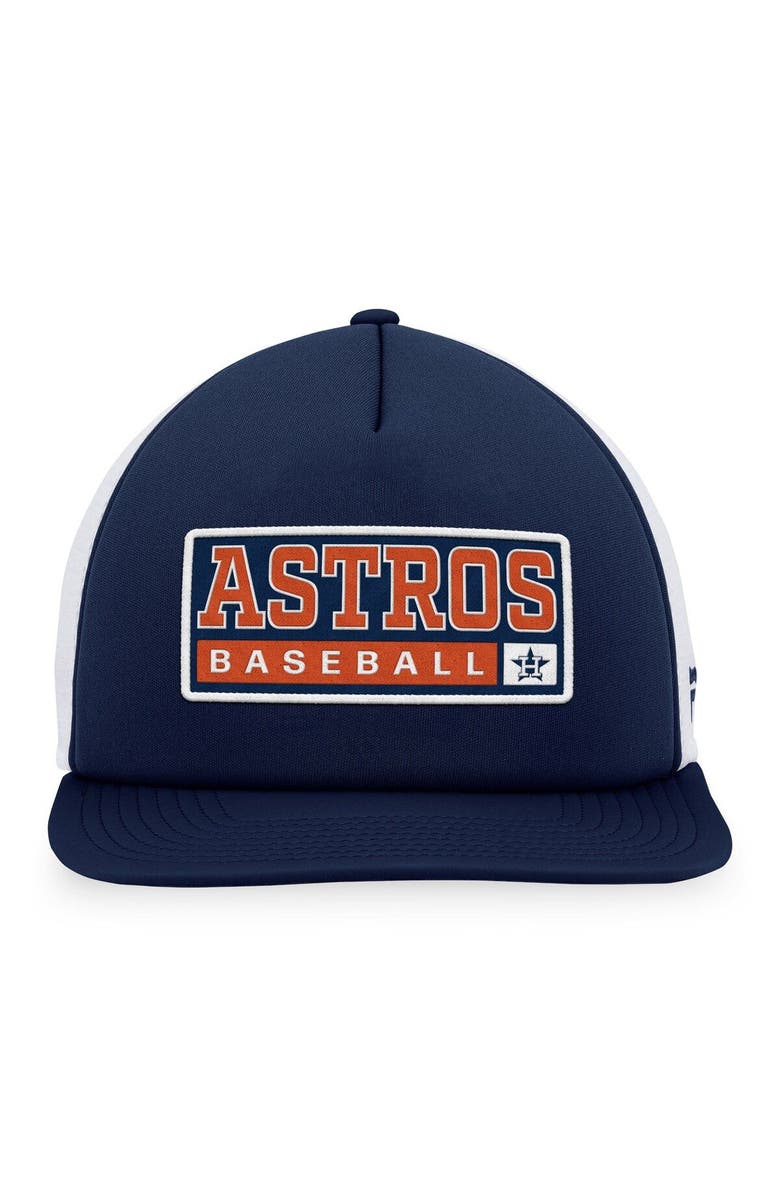 MAJESTIC Men's Majestic Navy/White Houston Astros Foam Trucker Snapback Hat, Alternate, color, Navy