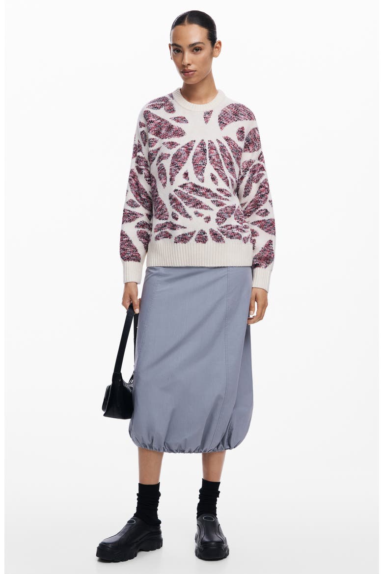 Kamloops Floral Crewneck Sweater, Alternate, color, MATERIAL FINISHES