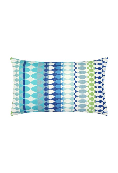 Modern Oval Indoor & Outdoor Woven Accent Pillow
