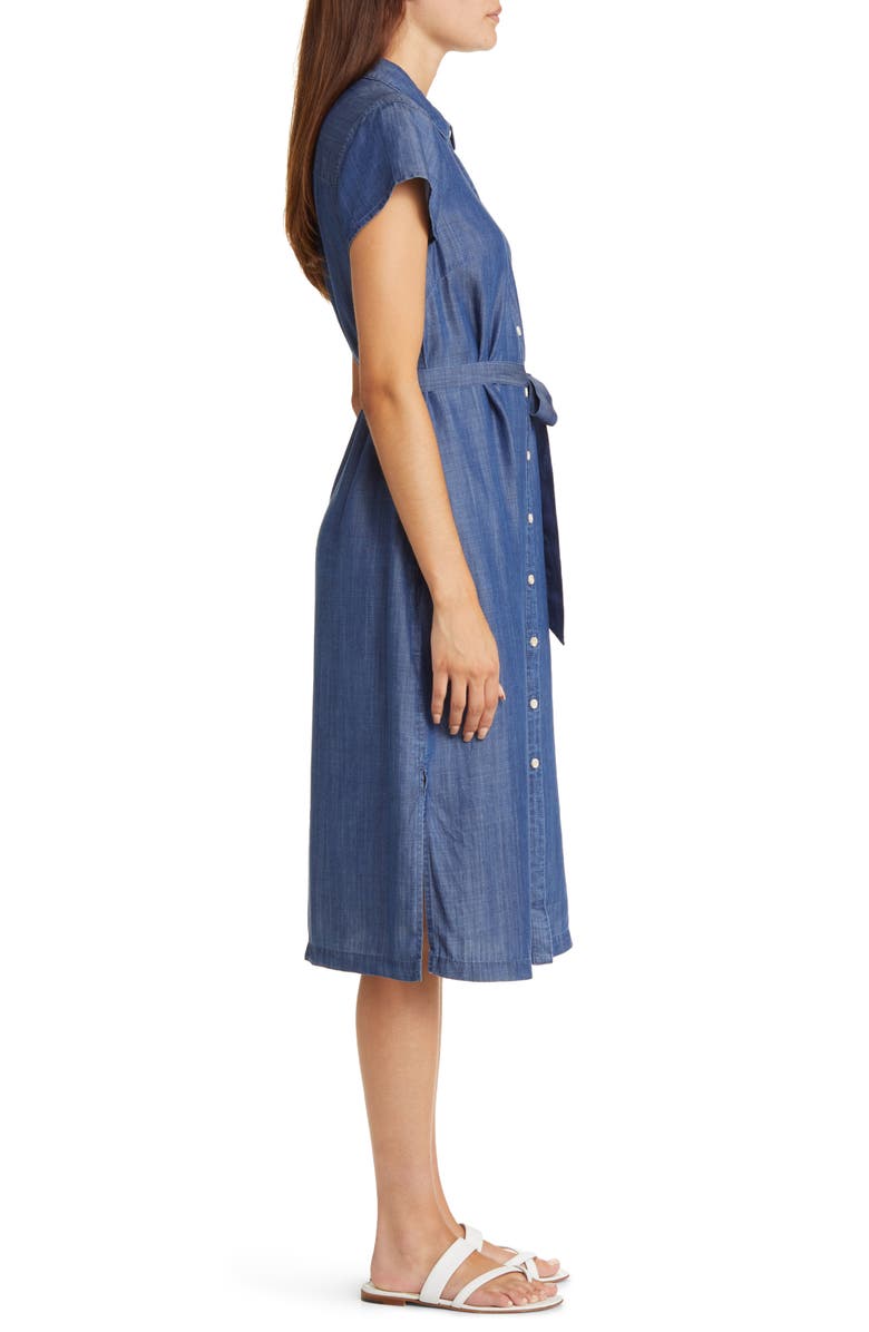 Tommy Bahama Mission Beach Indigo Midi Shirtdress, Alternate, color,