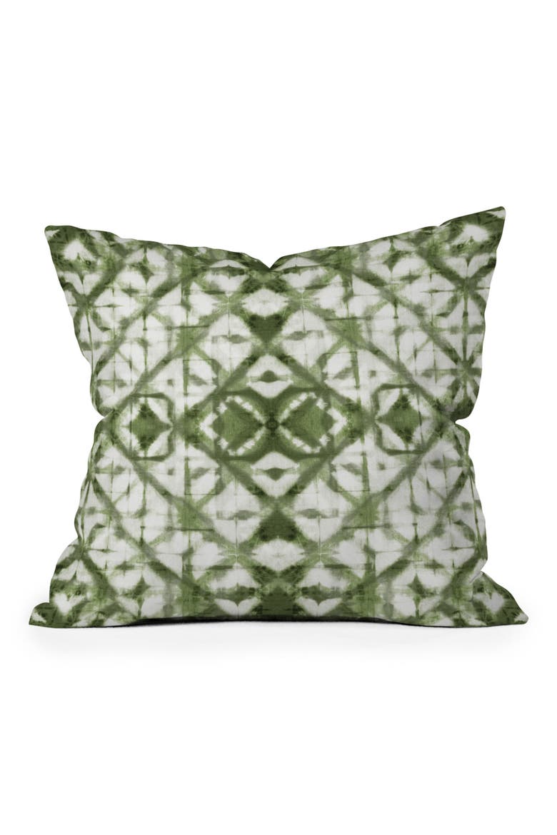 Modern Abstract Print Throw Pillow, Main, color, OLIVE