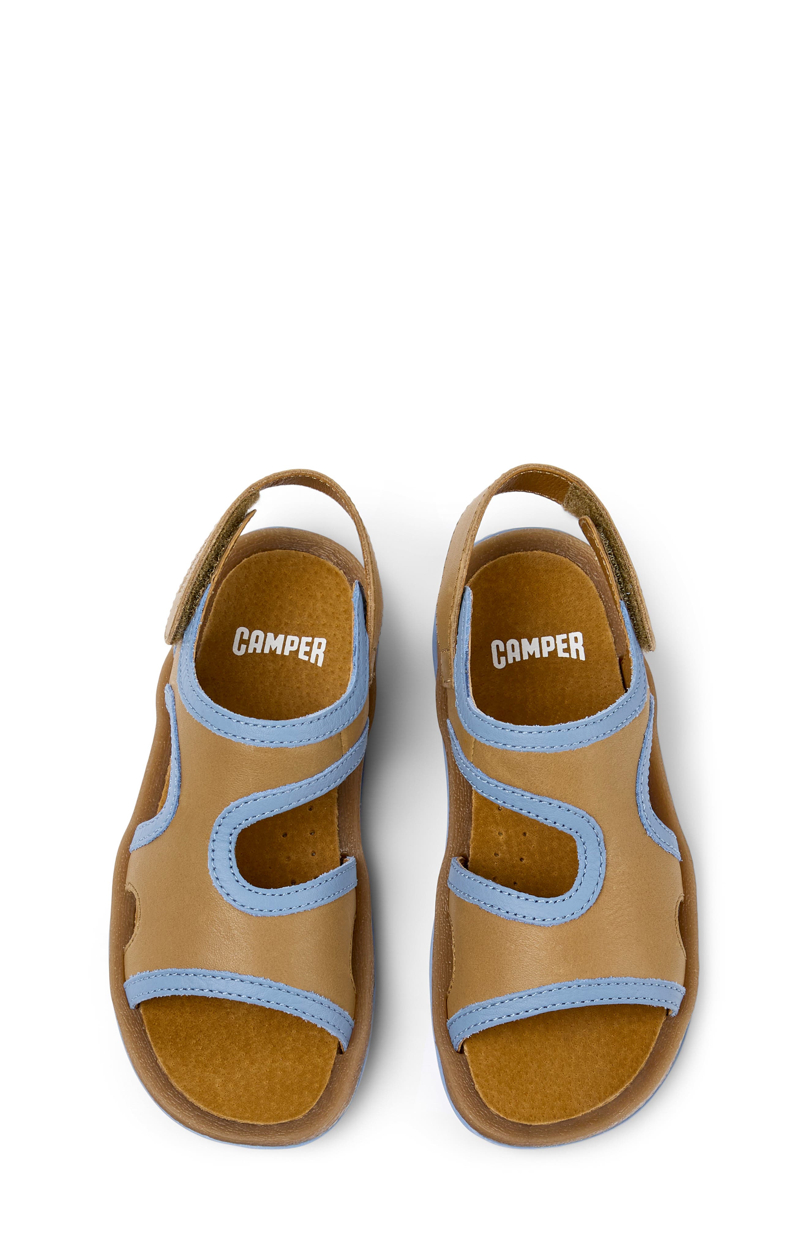Kids' Bicho Sandal, Alternate, color, MEDIUM BROWN