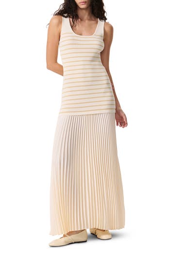 Rag & Bone Millie Stripe Tank Dress Ivorymult In Multi