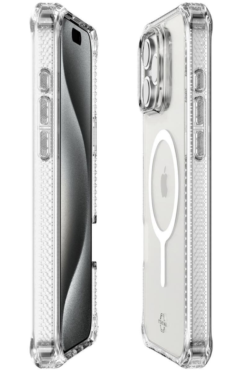 ITSkins Hybrid_R Clear MagSafe Case for Apple iPhone 16 Pro Max, Alternate, color, Clear