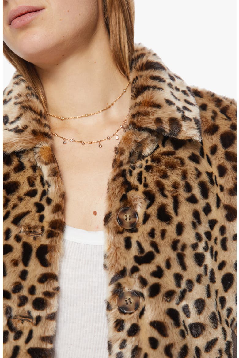 The Pony Keg Cheetah Print Faux Fur Jacket, Alternate, color, SOFT SPOT