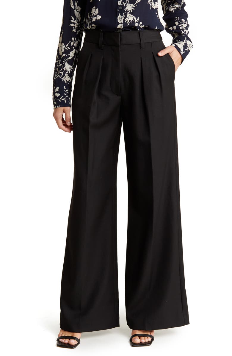 rag & bone Shelly Wide Leg Pants, Main, color, Black