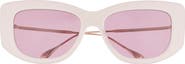 Gucci 55mm Polarized Square Sunglasses