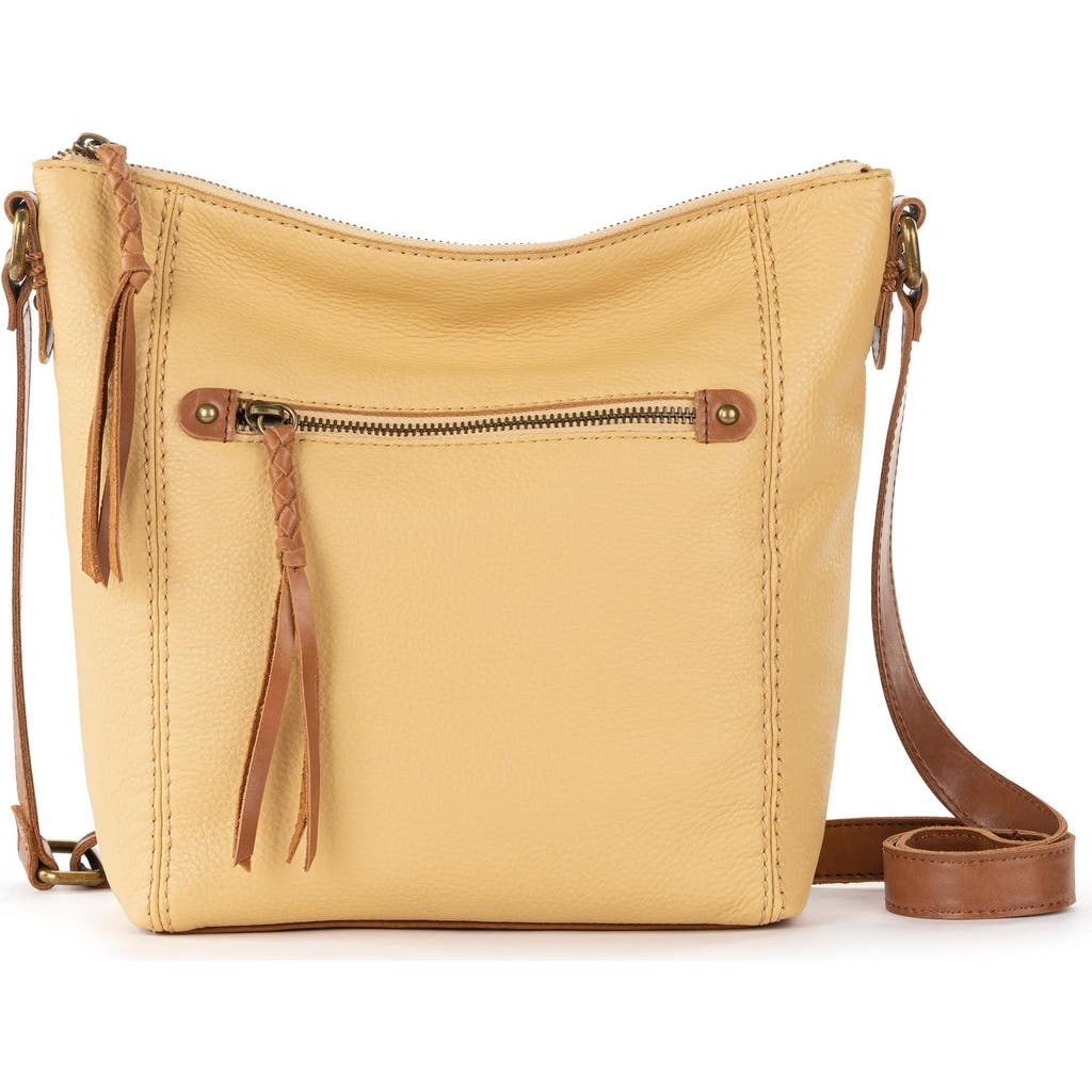 The Sak Ashland Leather Crossbody Bag In Buttercup