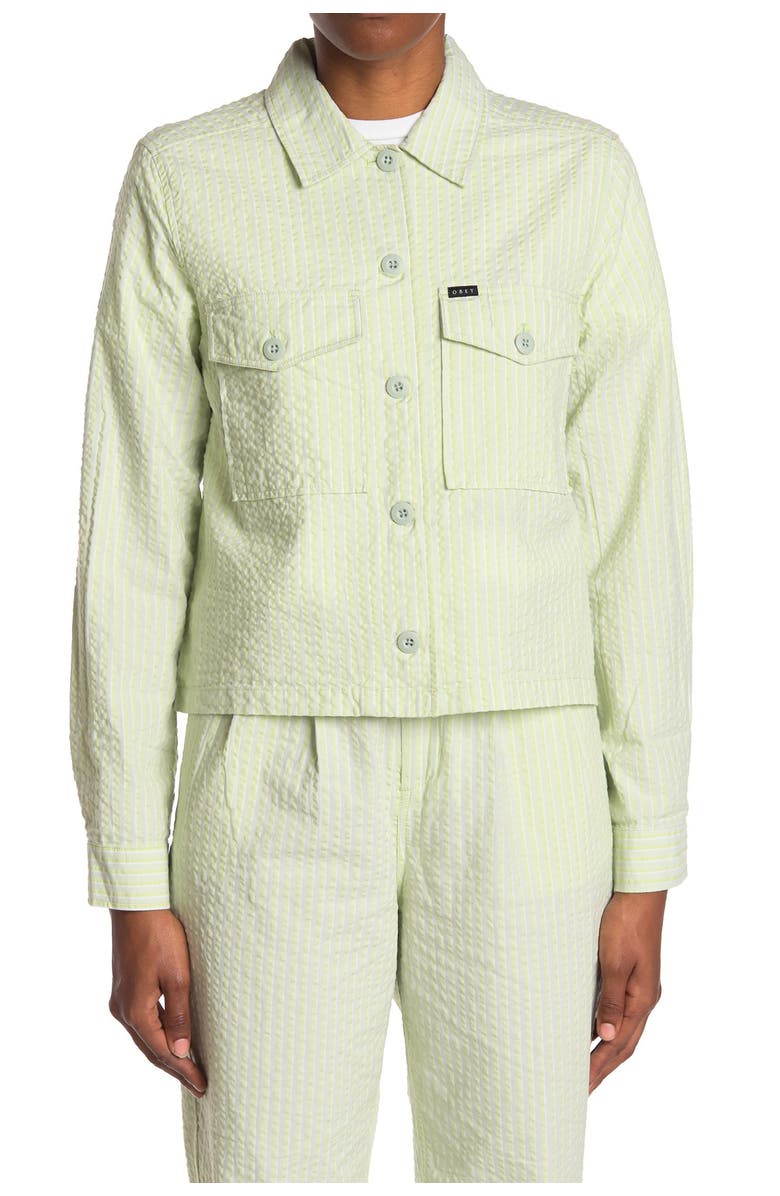 Obey Helm Cropped Jacket, Alternate, color, 