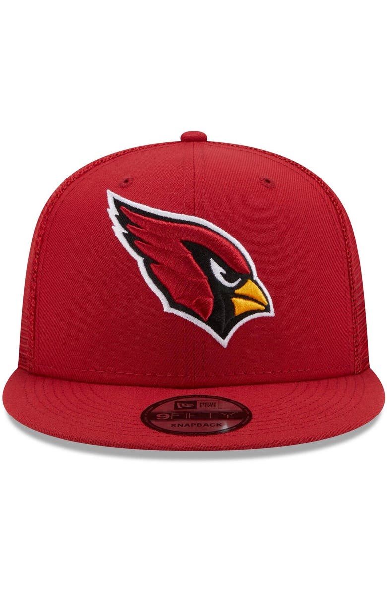 New Era Men's New Era Cardinal Arizona Cardinals Classic Trucker 9FIFTY Snapback Hat, Alternate, color, 