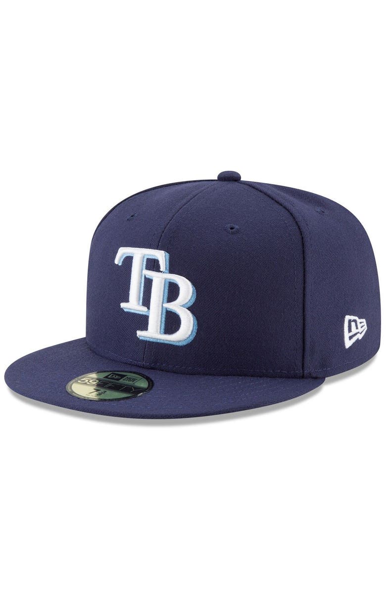 New Era Men's New Era Navy Tampa Bay Rays 2022 Postseason Game Side Patch 59FIFTY Fitted Hat, Alternate, color, 