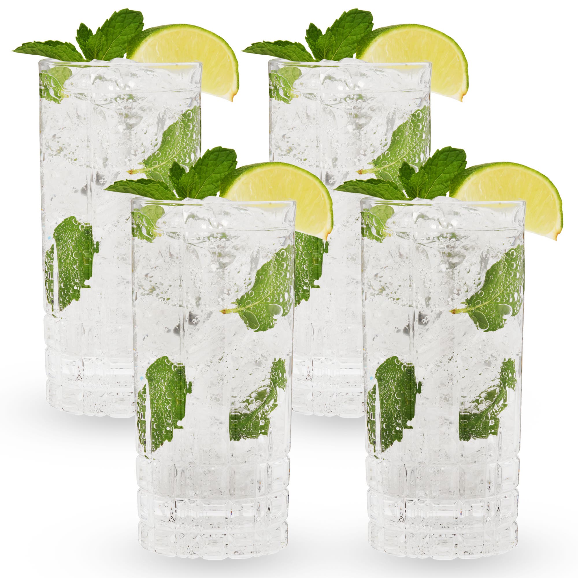 SPIEGELAU Perfect Longdrink Glass Set of 4 in Clear 