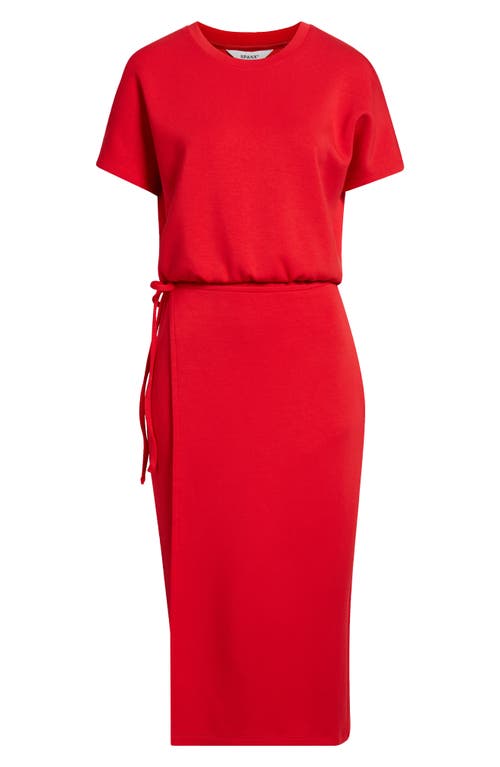 Spanx ® Airessentials Tie Waist Midi Dress In  Red