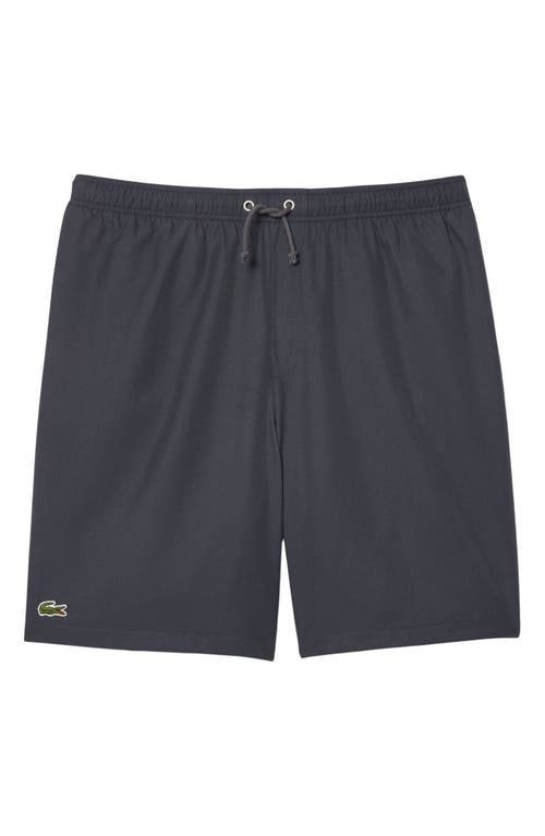 Lacoste 'sport Diamante' Drawstring Athletic Shorts In Gray