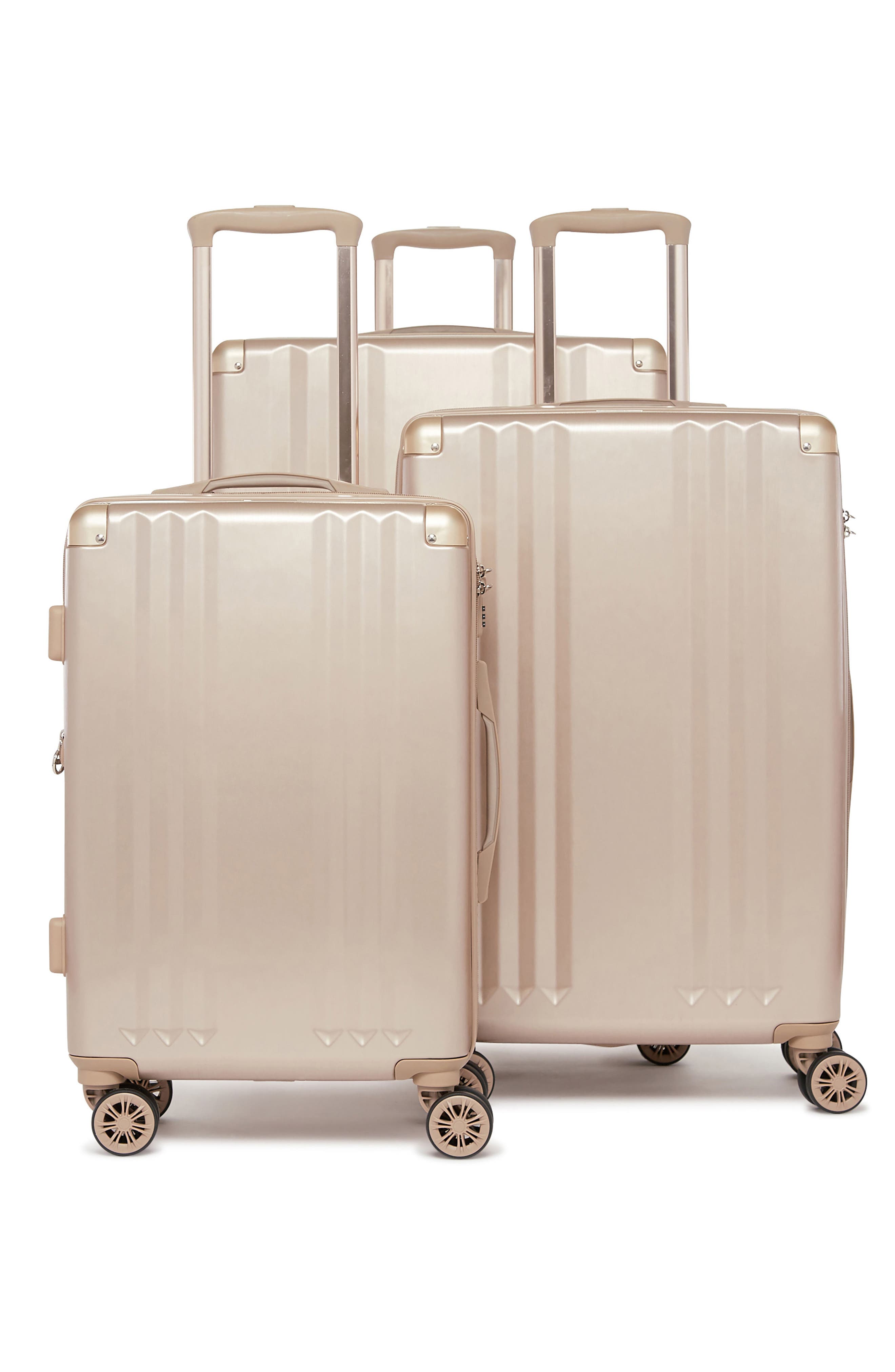 CALPAK Ambeur 3-Piece Metallic Luggage Set, Alternate, color, Gold