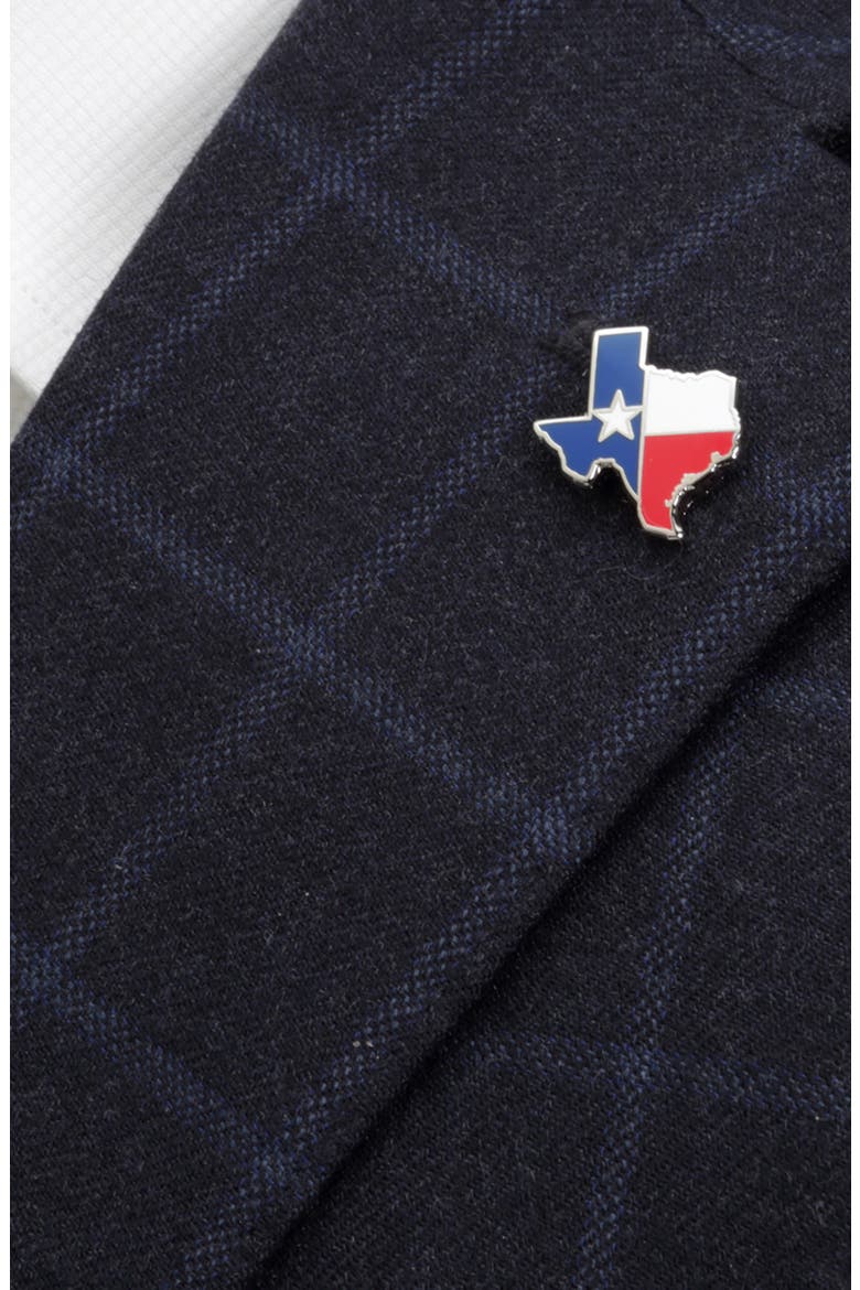 Texas Flag Lapel Pin, Alternate, color, MULTI