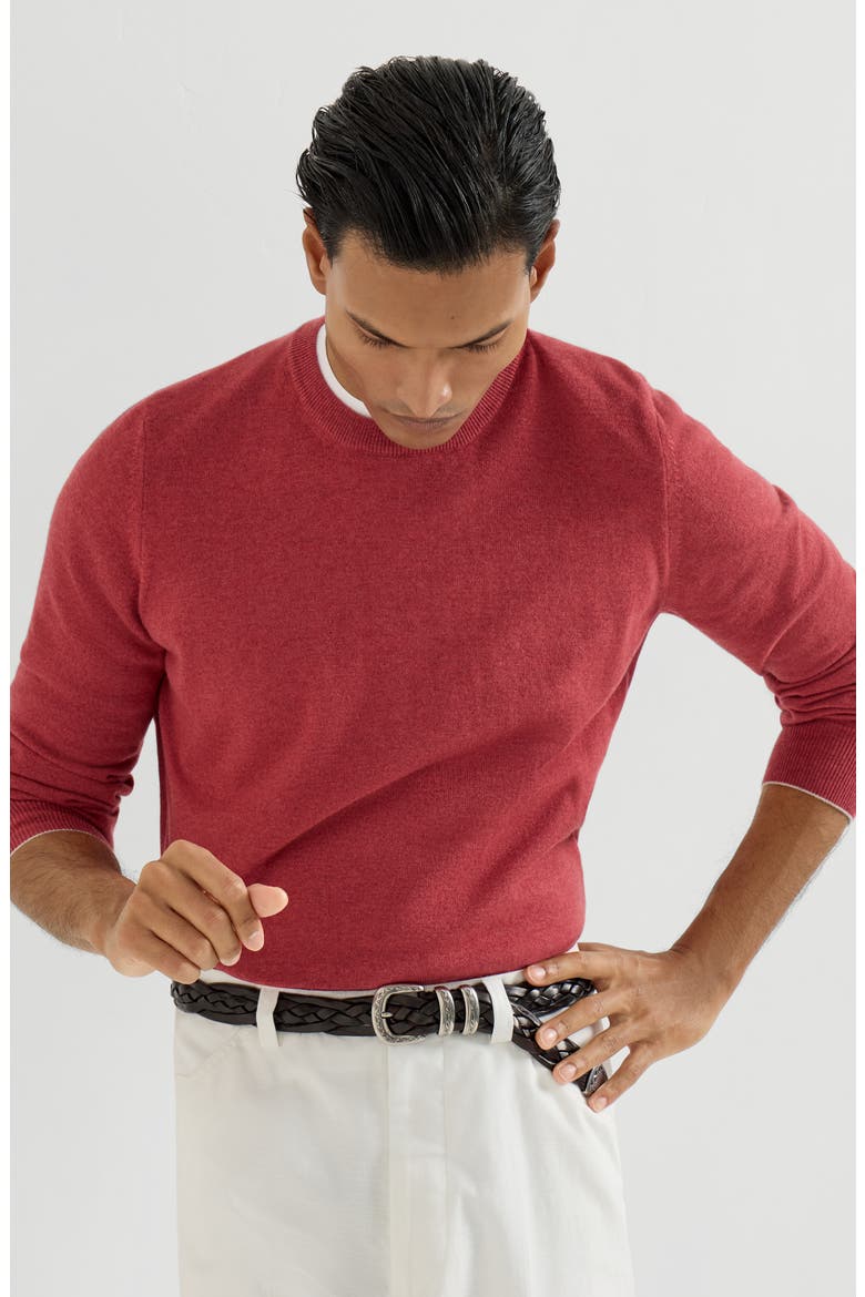 Cashmere sweater, Alternate, color, Strawberry