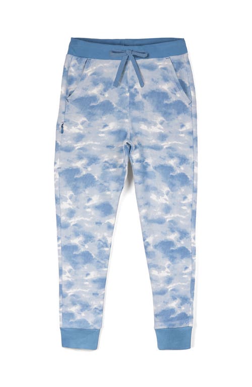Mightly Organic Cotton Fleece Pocket Joggers In Blue