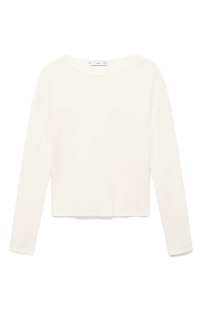 MANGO Fine Knit Sweater, Alternate, color, Ecru