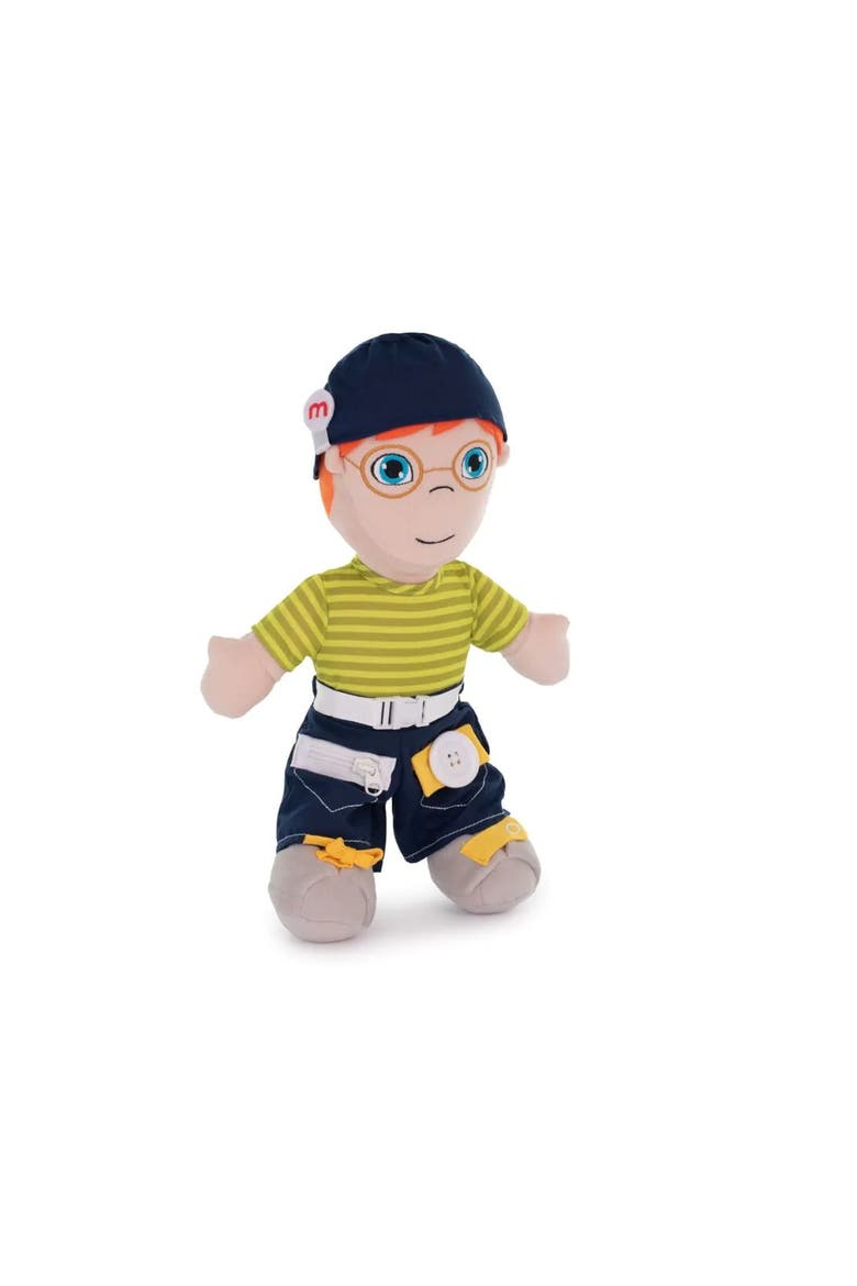 Washable Diversity Fastening Doll Caucasian Boy, Main, color, Blue Multi