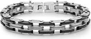 STEELTIME Men's Two-Tone Bicycle Chain Bracelet