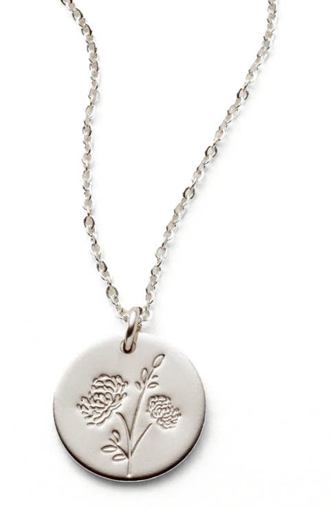 November Birth Flower Necklace