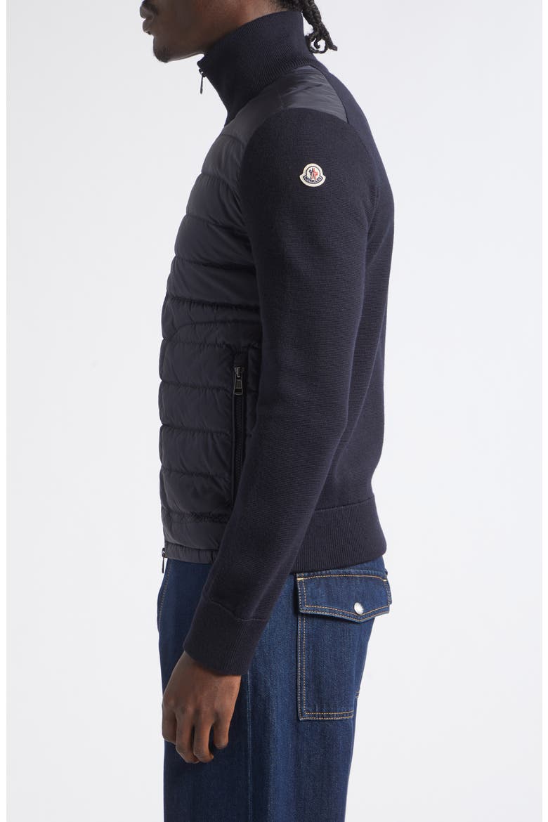 Maglia Mixed Media Cardigan, Alternate, color, NAVY/ NAVY
