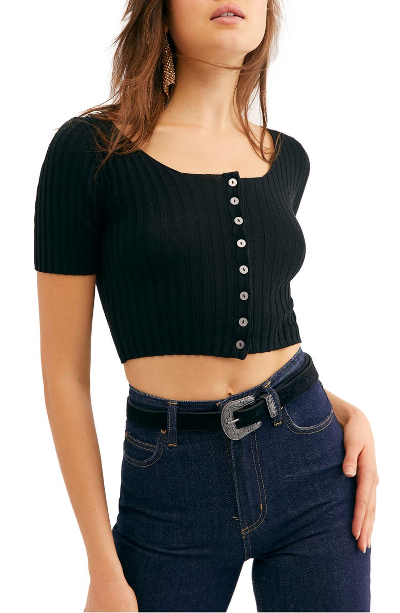 Free People Little Cutie Crop Cardigan, Main, color, 