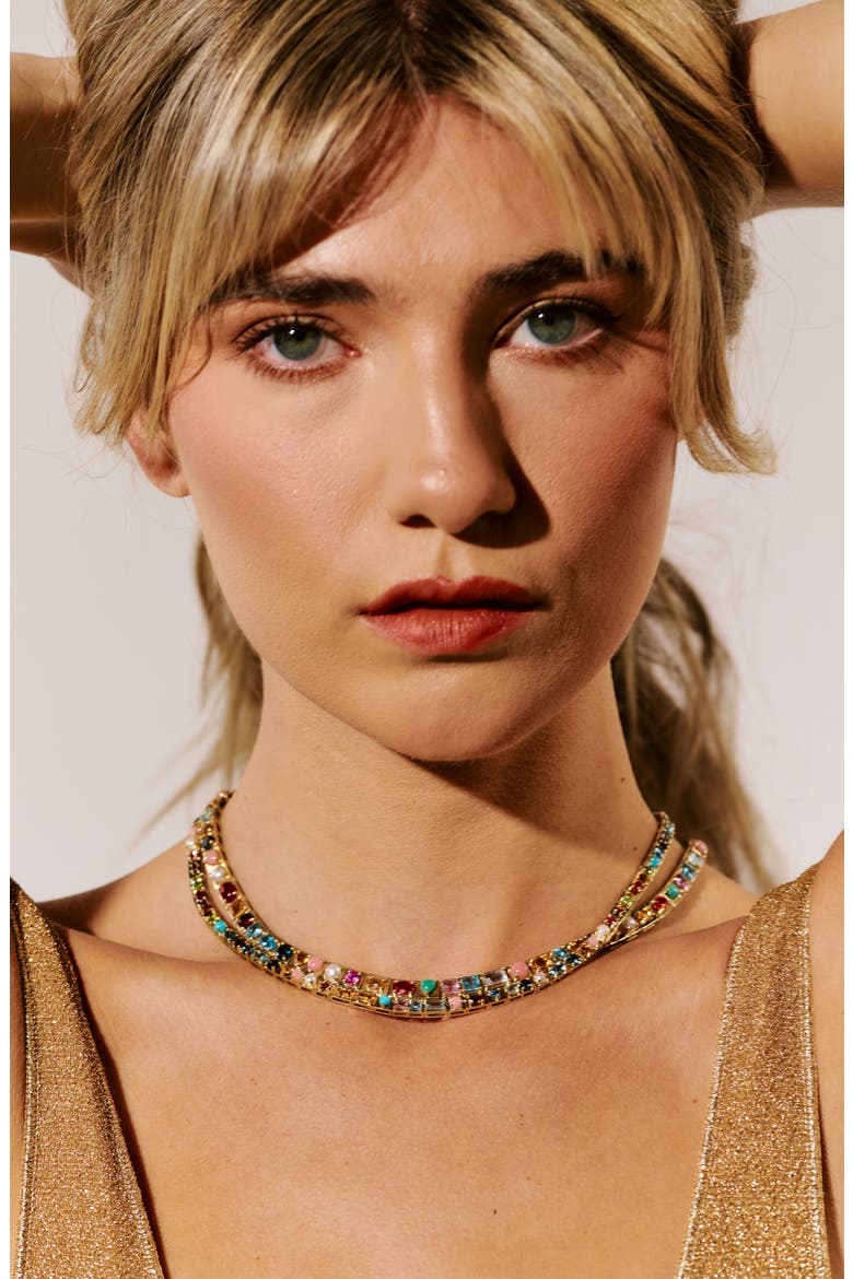 Leggo Multistones Necklace, Alternate, color, MULTI