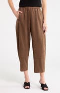 MAX STUDIO Faux Suede Barrel Pants