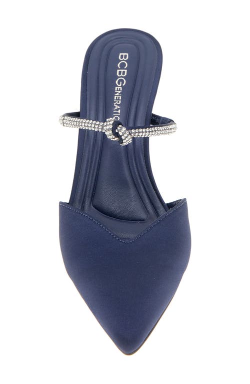 Bcbg Berla Mary Jane Pointed Toe Mule In Navy