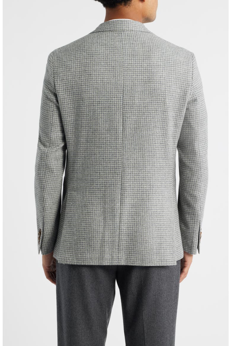 Myles Unconstructed Basketweave Wool & Silk Blend Sport Coat, Alternate, color, LIGHT GREY