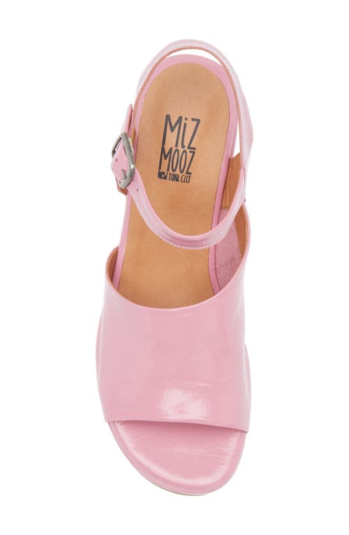 Miz Mooz Gaia Block Heel Sandal In Pink Patent