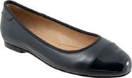 Trotters Clara Cap Toe Flat