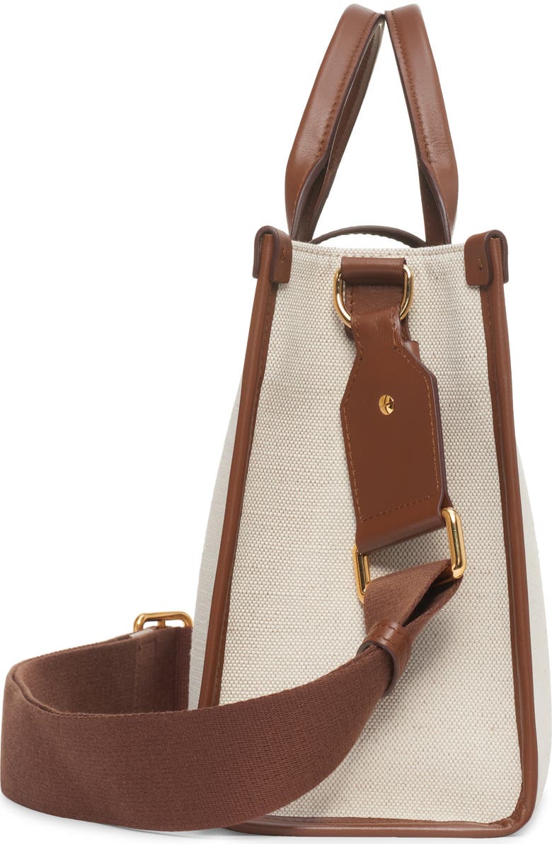 TOM FORD Medium Canvas & Leather Tote, Alternate, color,