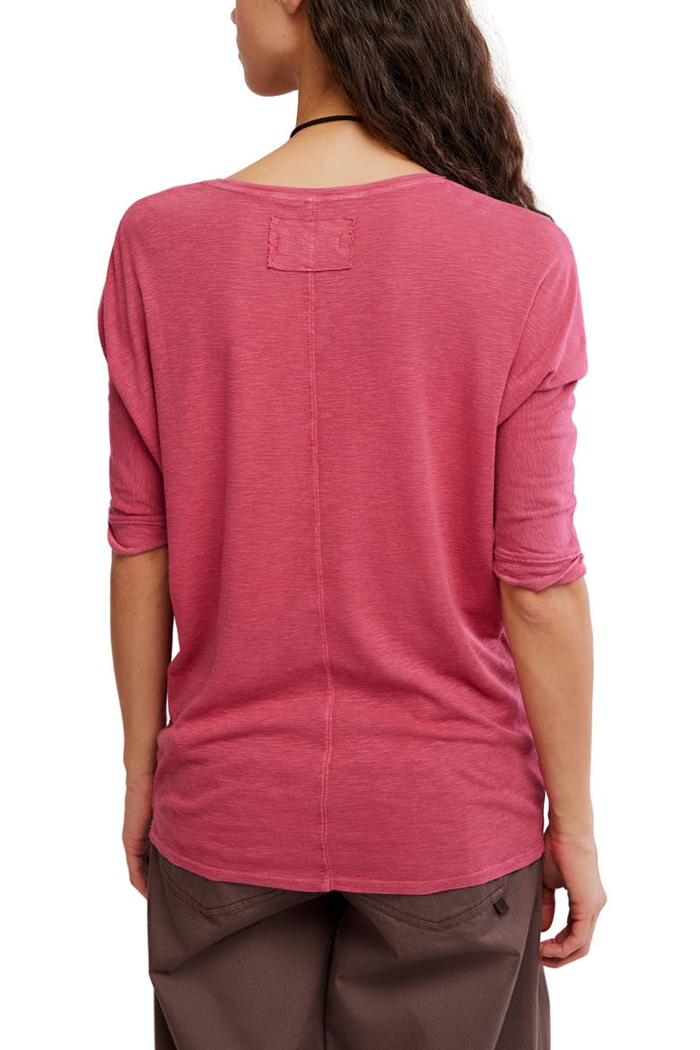 High Line T-Shirt, Alternate, color, DEEP CLARET