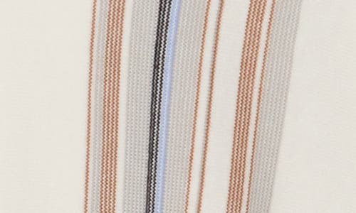 Truth Stripe Camp Shirt In White/blue/grey Multi