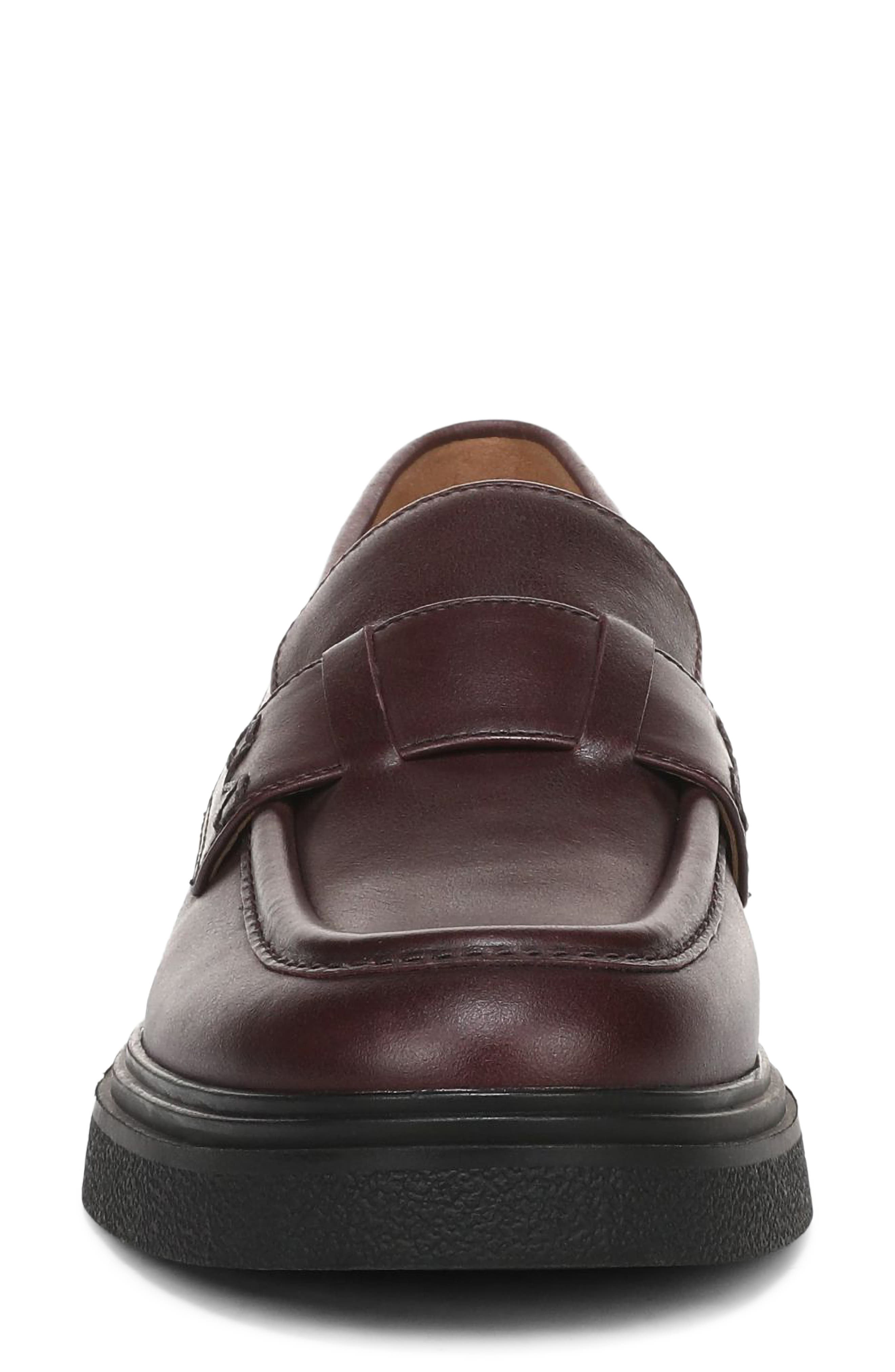 Dolores Leather Loafer, Alternate, color, MULLED WINE LEATHER