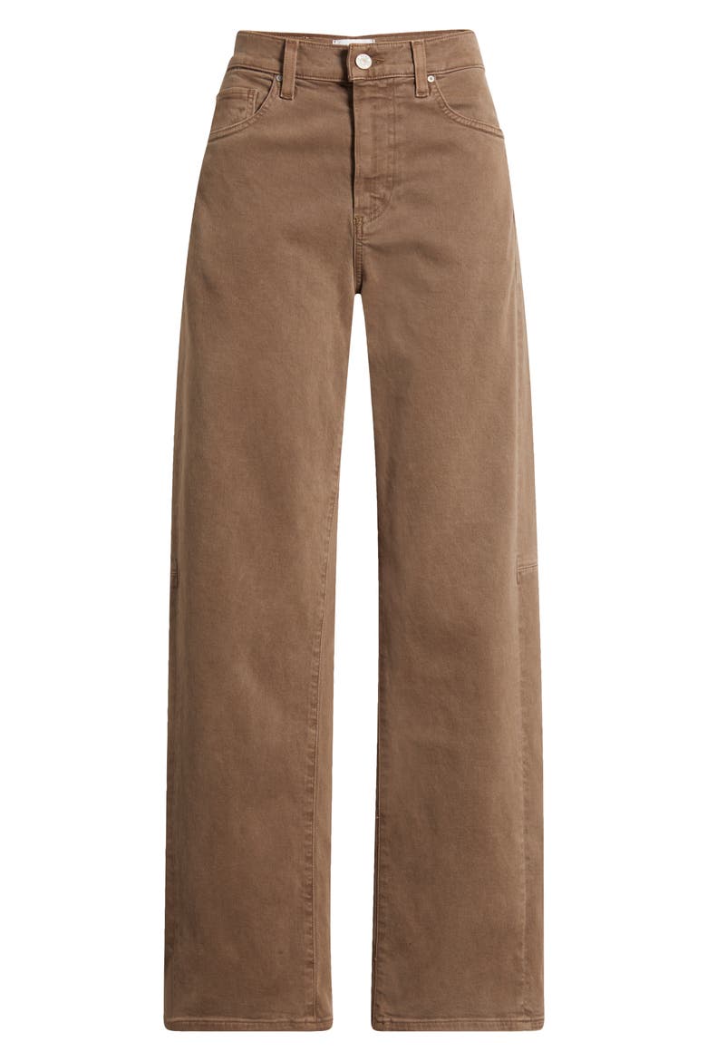Arellia Skimmer High Waist Barrel Leg Jeans, Alternate, color, CANEWOOD