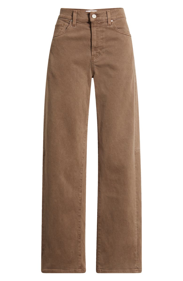 PAIGE Arellia Skimmer High Waist Barrel Leg Jeans, Alternate, color, Canewood