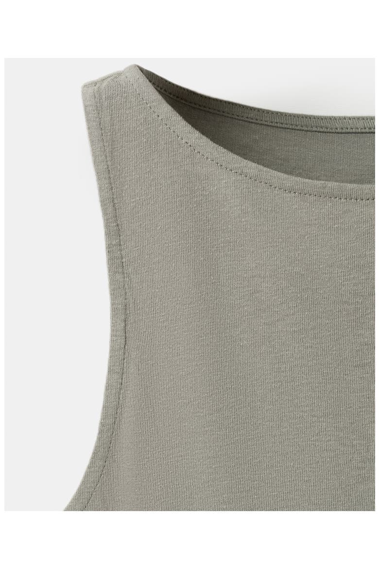 Button Front Tank, Alternate, color, GREY