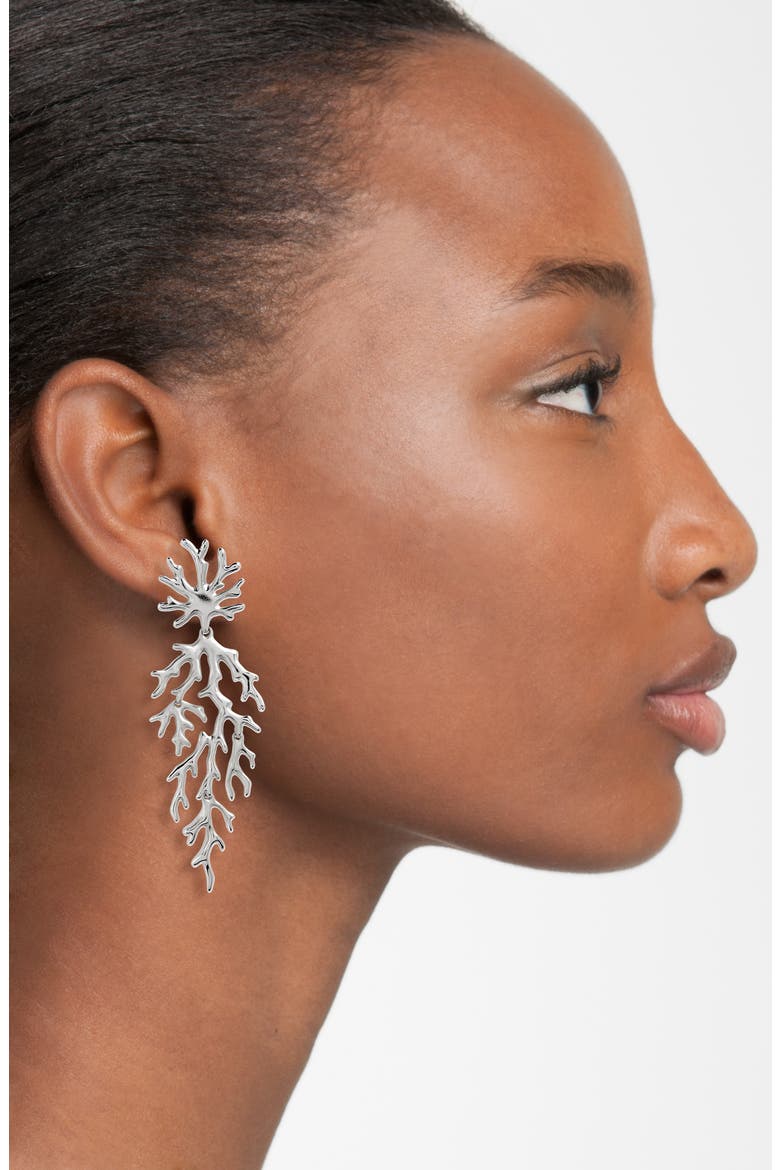 High Summer Aviana Drop Earrings, Alternate, color, SILVER