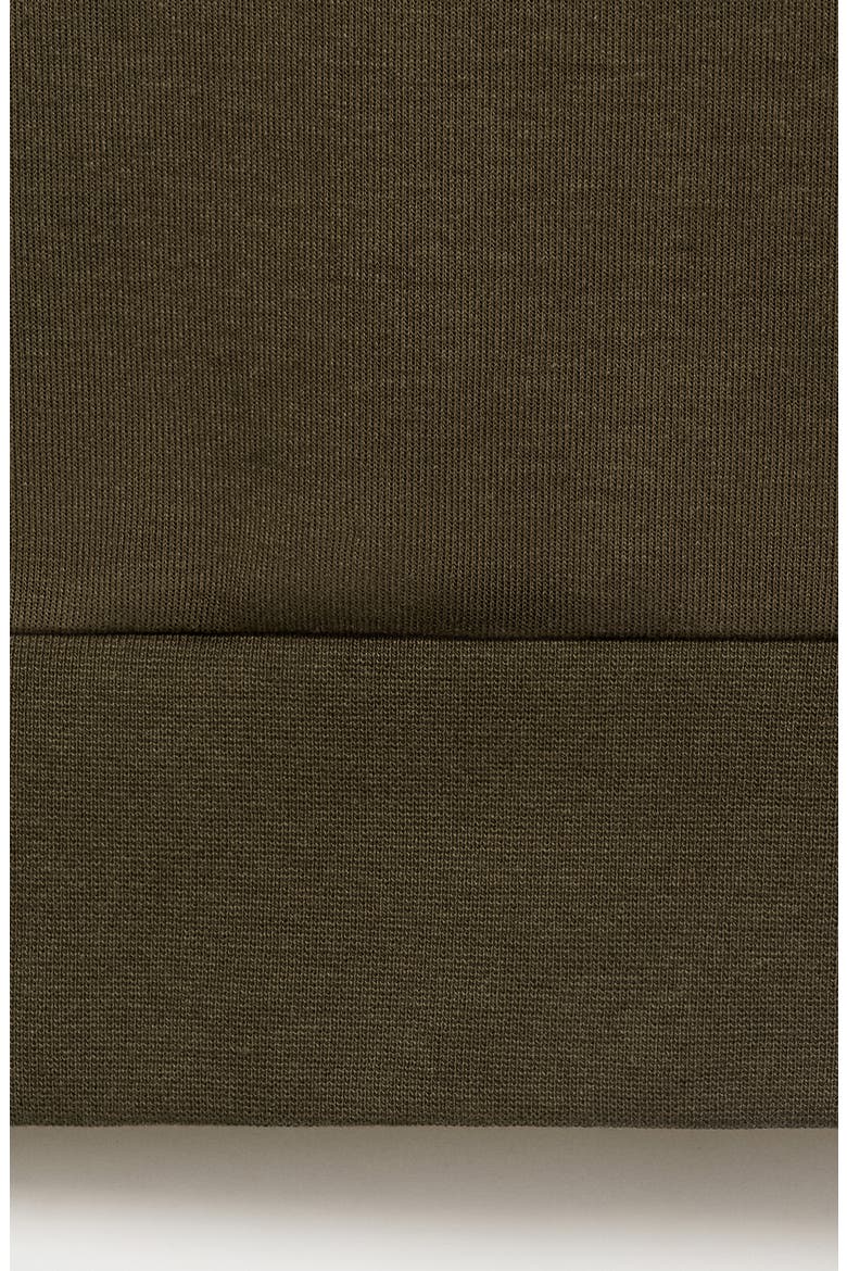 Quarter Zip Sweatshirt, Alternate, color, OLIVE GREEN
