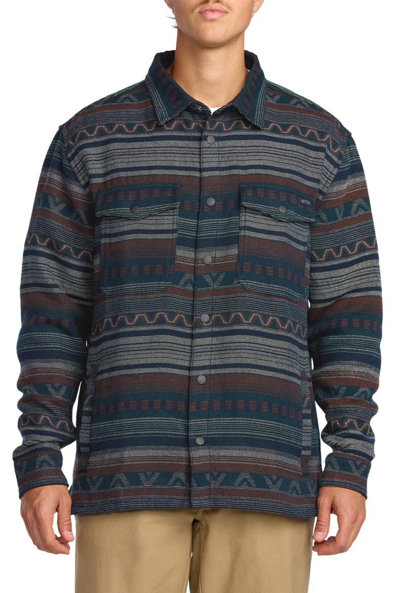 Lodge Jacquard Snap Front Shirt, Main, color, CHINO