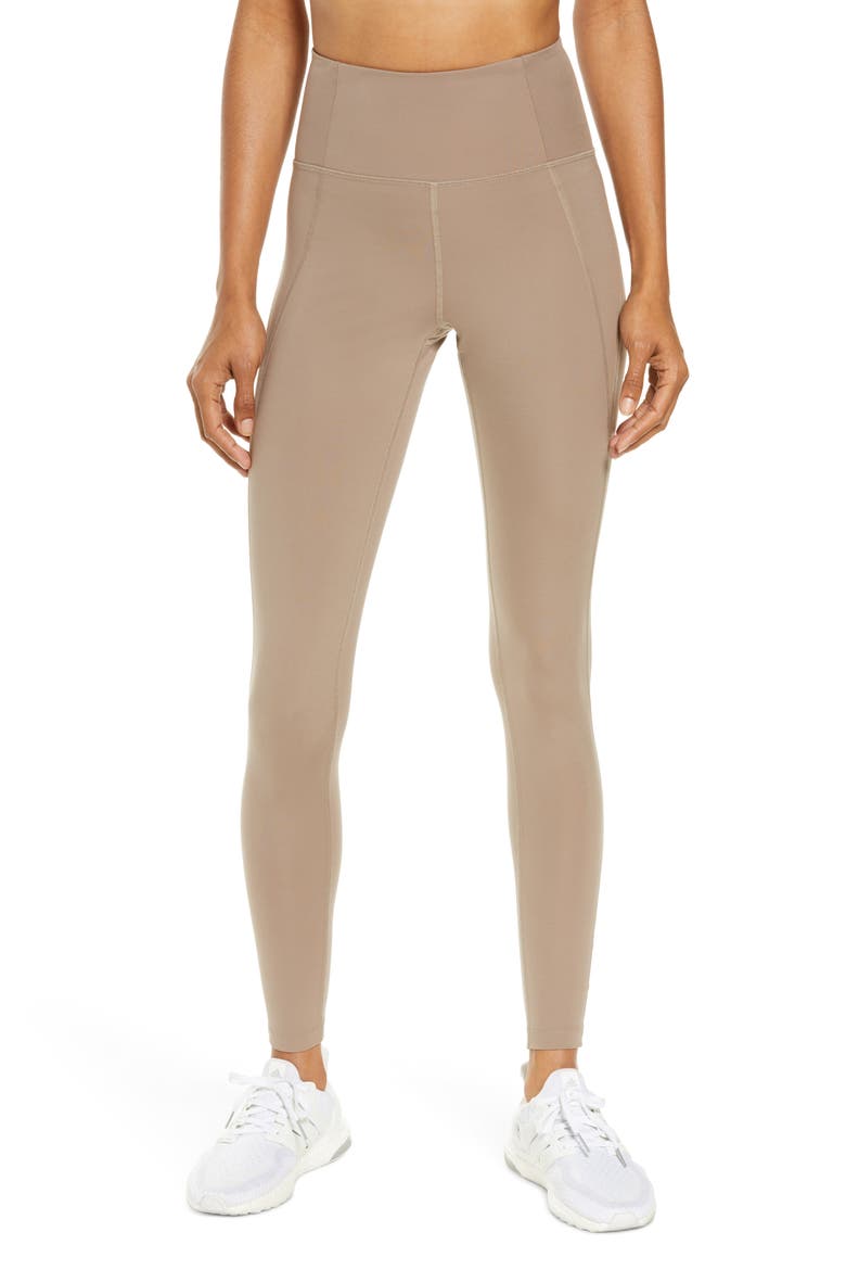 High Waist Full Length Leggings, Main, color, LIMESTONE