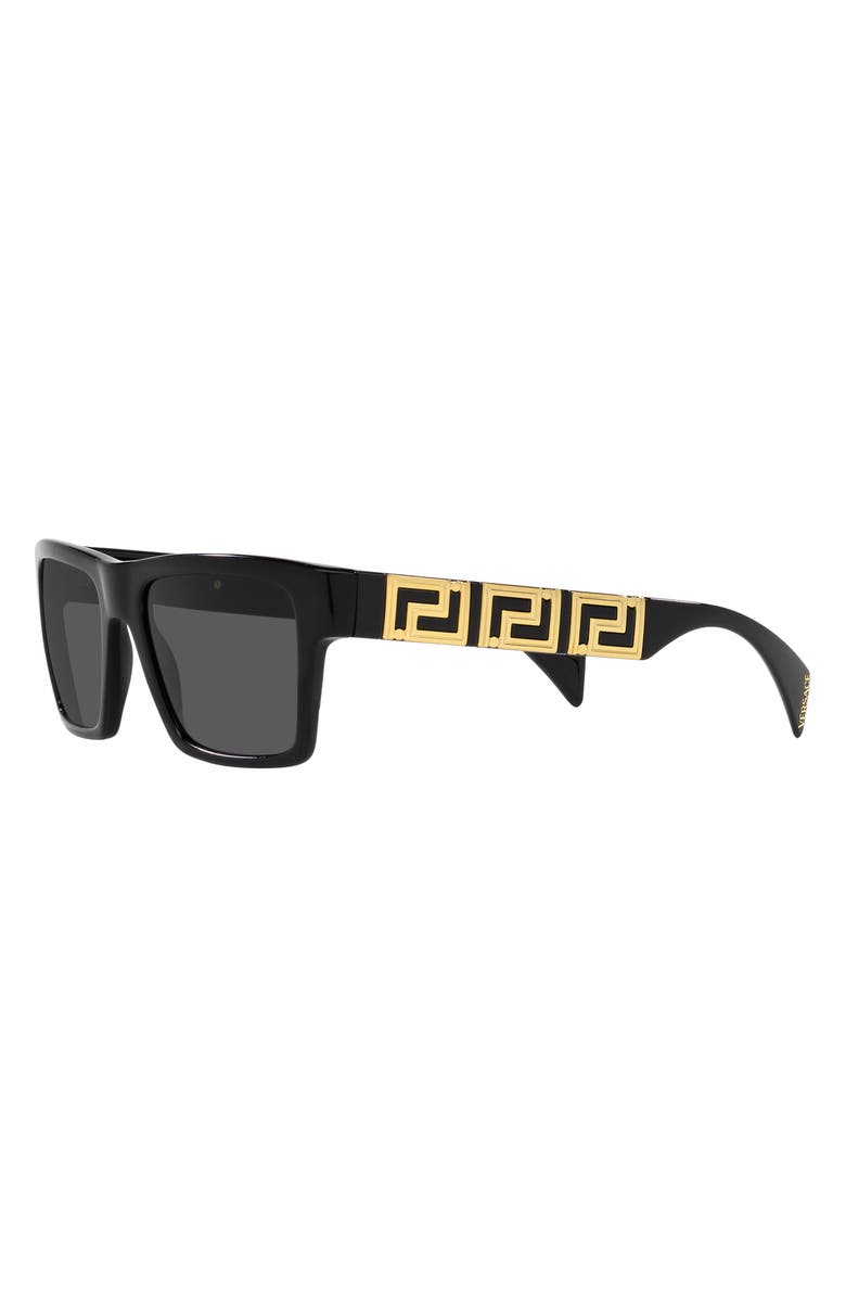 Versace 54mm Rectangular Sunglasses, Alternate, color, 